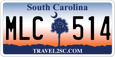 SC license plate MLC514