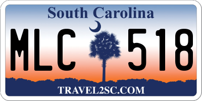 SC license plate MLC518