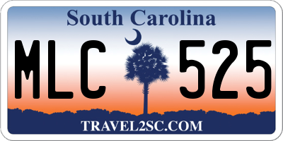 SC license plate MLC525