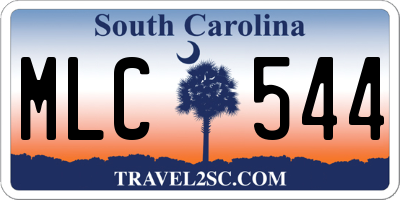 SC license plate MLC544