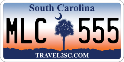SC license plate MLC555