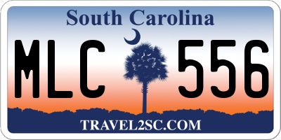 SC license plate MLC556