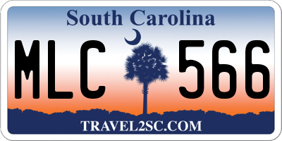 SC license plate MLC566
