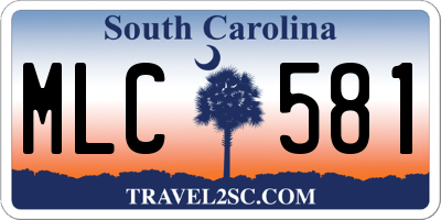 SC license plate MLC581