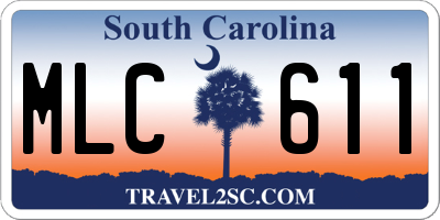 SC license plate MLC611