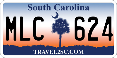 SC license plate MLC624