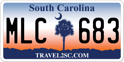 SC license plate MLC683