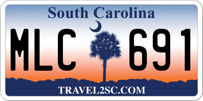 SC license plate MLC691