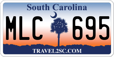 SC license plate MLC695