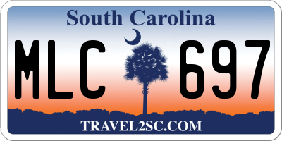 SC license plate MLC697