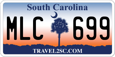 SC license plate MLC699