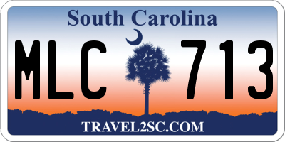 SC license plate MLC713