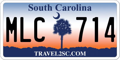 SC license plate MLC714