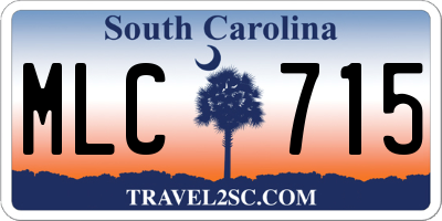 SC license plate MLC715
