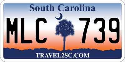 SC license plate MLC739