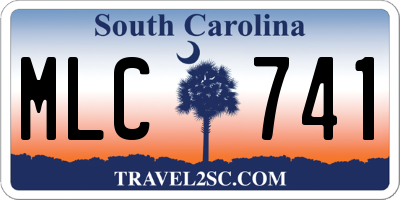 SC license plate MLC741
