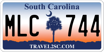 SC license plate MLC744