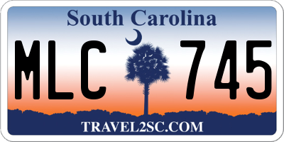 SC license plate MLC745
