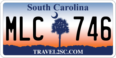 SC license plate MLC746