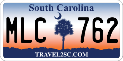 SC license plate MLC762