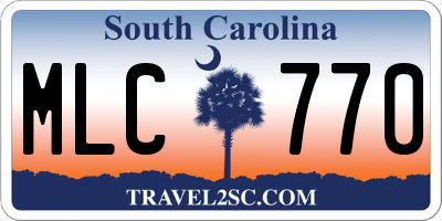 SC license plate MLC770