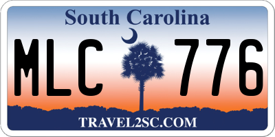 SC license plate MLC776