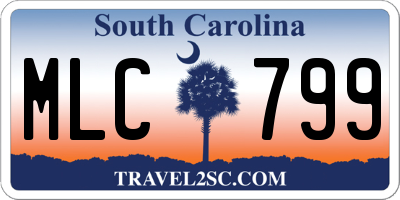 SC license plate MLC799