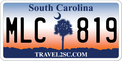 SC license plate MLC819
