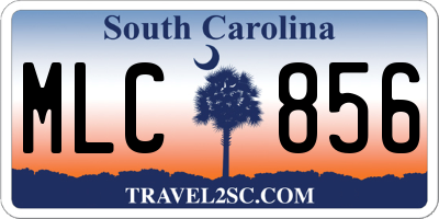 SC license plate MLC856