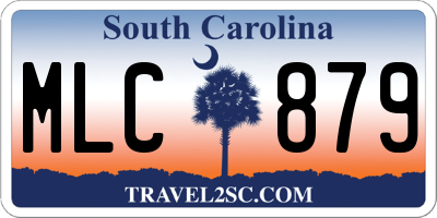 SC license plate MLC879