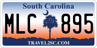 SC license plate MLC895