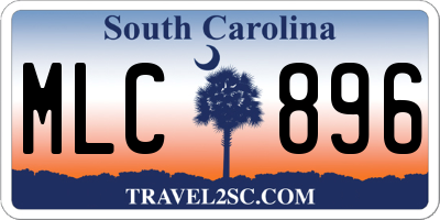 SC license plate MLC896