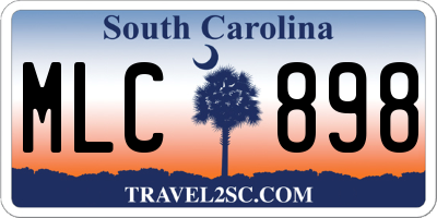SC license plate MLC898