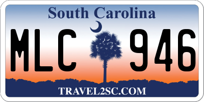 SC license plate MLC946