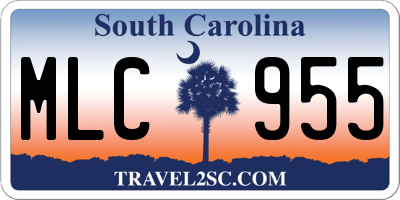 SC license plate MLC955