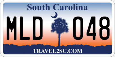SC license plate MLD048