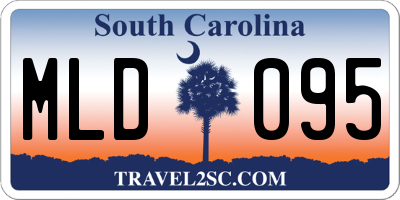 SC license plate MLD095