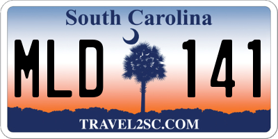 SC license plate MLD141