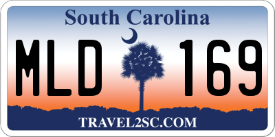 SC license plate MLD169