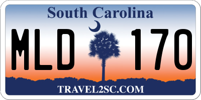 SC license plate MLD170