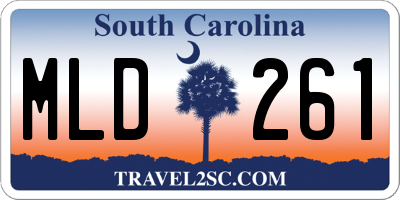SC license plate MLD261