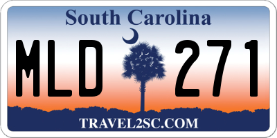 SC license plate MLD271