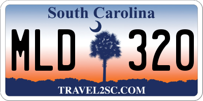 SC license plate MLD320