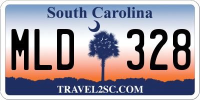 SC license plate MLD328