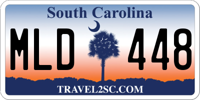 SC license plate MLD448