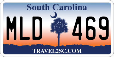 SC license plate MLD469