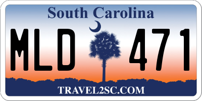 SC license plate MLD471