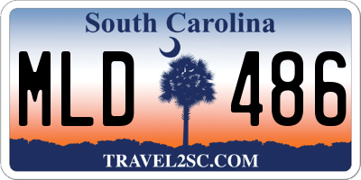 SC license plate MLD486