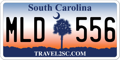 SC license plate MLD556