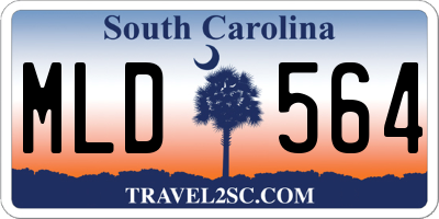 SC license plate MLD564